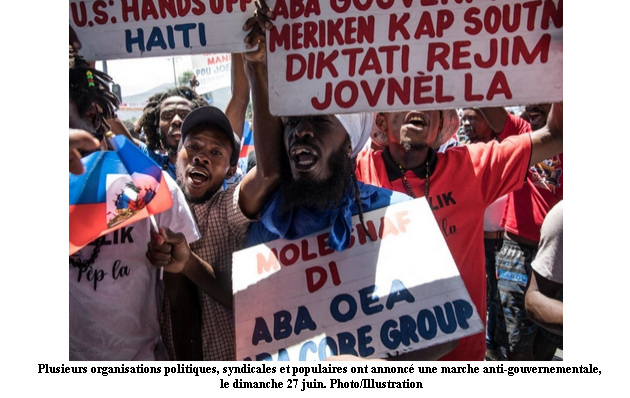 Dimanche 27 juin: une manifestation anti-gouvernementale programmée à Port-au-Prince